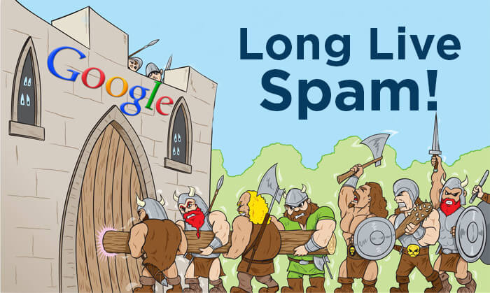 Clasificación de Google - Imagen "Long live Spam"